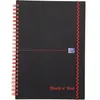 Image de Oxford black n red 400047655 cahier à spirales a5 140 pages noir