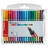 Image de Stabilo Pen 68 Mini Feutre Emballage Transparent 18 PiÃ¨ces Import Allemagne