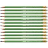 Image de STABILO - Crayon GREENgraph, hexagonal, 0,7 mm, dureté: HB avec gomme, diamètre de mine: 2,2 mm, laqué en vert avec bandes blanches, certifié FSC en paquet de 12