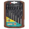 Image de Coffret de 6 forets Ã  bois hÃ©licoidaux CV + 1 fraisoir WOLFCRAFT 7107000