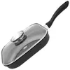 Image de Poêle gril carrée 28 cm en fonte d'aluminium avec couvercle Elo Alucast ref 9155026