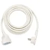 Image de brennenstuhl H05VV-F 3G15 - Rallonge de câble d'alimentation - CEE 7/4 (F) pour CEE 7/4 (M) - 5 m - blanc