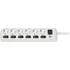 Image de Brennenstuhl Brennenstuhl 1153110126 bloc multiprise 6 prises 2 m H05VV-F 3G1,5 blanc + switches