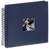 Image de Hama-album photo à spirales fine art, 28x24/50, bleu
