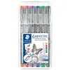 Image de Feutres extra-fins à encre colorée infalsifiable Staedtler Multicolore