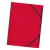 Image de herlitz trieur easyorga, A4, carton, 12 compartiments, rouge