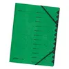 Image de herlitz trieur easyorga, A4, carton, 12 compartiments, vert