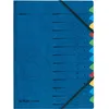 Image de herlitz trieur, format A4, carton, 12 compartiments, bleu