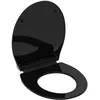 Image de Abattant Wc - Duroplast - Ultra fin - avec frein de chute - Noir SCHÃTTE