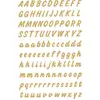Image de 2 Planches Stickers Lettres Dorées Italiques Herma 8mm