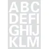 Image de 2 Planches Stickers Lettres Blanches Capitales Herma