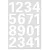 Image de HERMA - étiquettes à chiffres 0-9, 25 mm, chiffres en blanc, résistant aux intempéries, film, contenu: 1 feuille -4170