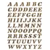 Image de 1 Planche de stickers lettres majuscules en italiques dorés 8mm