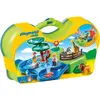 Image de Playmobil 1.2.3 6792 Zoo transportable avec bassins aquatiques