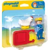 Image de Playmobil 6793 - 1.2.3. Playmobil - Fermier Avec Brouette