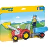 Image de PLAYMOBIL 1,2,3, 6964 BOER MET TRACTOR / FERMIER TRACTEUR
