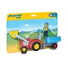 Image de Playmobil 6964 - Fermier avec tracteur et remorque