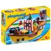 Image de Playmobil 1.2.3 9118 Bâteau de pirates