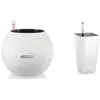 Image de LECHUZA Jardinière PURO Color 50 ALL-IN-ONE diamètre 50 cm blanc