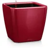 Image de Pot de fleur LECHUZA Quadro Premium LS 50 - kit complet, rouge scarlet brillant