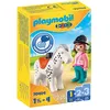 Image de Playmobil 1.2.3 70404 Cavalière avec cheval
