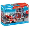 Image de Playmobil Playmobil Action Heroes 71603 - Poste de pompiers avec camion d'intervention (Spécial 50 ans)