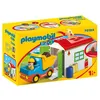 Image de Playmobil 1.2.3 70184 Ouvrier avec camion et garage