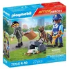 Image de Playmobil Playmobil Action Heroes 71731 - Policier avec chien de recherche et voleur