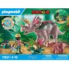 Image de Playmobil Dinos 71821 Tricératops avec bébé et explorateur