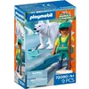 Image de Playmobil Animaux et amis 72090 - Zoo : ours polaire et soigneur