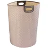 Image de Wenko Panier à linge - Wabo - Polyester dessin alvéoles - 75 litres - taupe WENKO