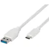 Image de Câble Vivanco USB C vers USB A 1 m Blanc