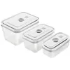 Image de ZWILLING Fresh & Save - Ensemble de récipients de stockage sous vide pour aliments - refermable - gris