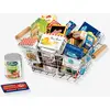 Image de Panier de course garni de boîtes factices de produits de marques. multicolore TU