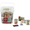 Image de Grande boîte de rangement garnie de boîtes d'aliments factices avec des marques connues et en langue française - 7210