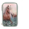 Image de Miss Melody - Trousse - triple - 100 % polyester - vert sauge, rose - Champs Romantiques