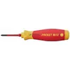 Image de Tournevis porte-embout WIHA PocketMax isolé 1000V + 4 embouts isolés slim - 45296