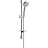 Image de Ensemble de douche rond 4 jets Croma Vario chrome avec flexible, barre et tablette