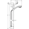 Image de Hansgrohe Crometta 85 Set de douche Ã  jet variable ChromÃ©