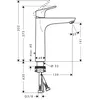Image de Mitigeur lavabo chromÃ© - Focus 190 - 31608000 HANSGROHE