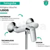 Image de Hansgrohe Mitigeur de douche LOGIS DN 15, chrome apparent HANSGROHE