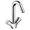 Image de Logis MÃ©langeur lavabo sans tirette ni vidage, chromÃ© (71221000)