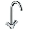 Image de MÃ©langeur cuisine Logis Hansgrohe - TÃªte cÃ©ramique - Orientable - Chrome