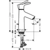 Image de Mitigeur lavabo TALIS S 100 ChromÃ© Hansgrohe