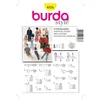 Image de Patron Burda 8576 - Vêtements de poupée style Barbie - Model POUPEE