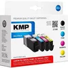 Image de KMP MULTIPACK C110V - Pack de 4 - taille XXL - noir jaune cyan magenta - compatible - cartouche d'encre (alternative pour : Canon CLI-581CXXL Canon CLI-581MXXL Canon CLI-581YXXL Canon PGI-580PGBKXXL) - pour Canon PIXMA TS6251 TS6350 TS6351 TS705