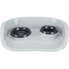 Image de Trixie Set de gamelles, plastique - 0,25l, ø9cm & 0,3l, ø11cm/46x11x30 chien