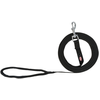 Image de Trixie Laisse à pister en coton, noir Taille : M-L:5m/20mm pour chiens