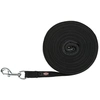 Image de Trixie Laisse à pister en coton, noir Taille : M-L:15m/20mm pour chiens