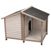 Image de Niche Trixie Natura Lodge avec terrasse pour chien - Taille M/L: l 130 x P 100 x H 105 cm, gris